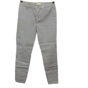 Etica Blue and White Striped Pants